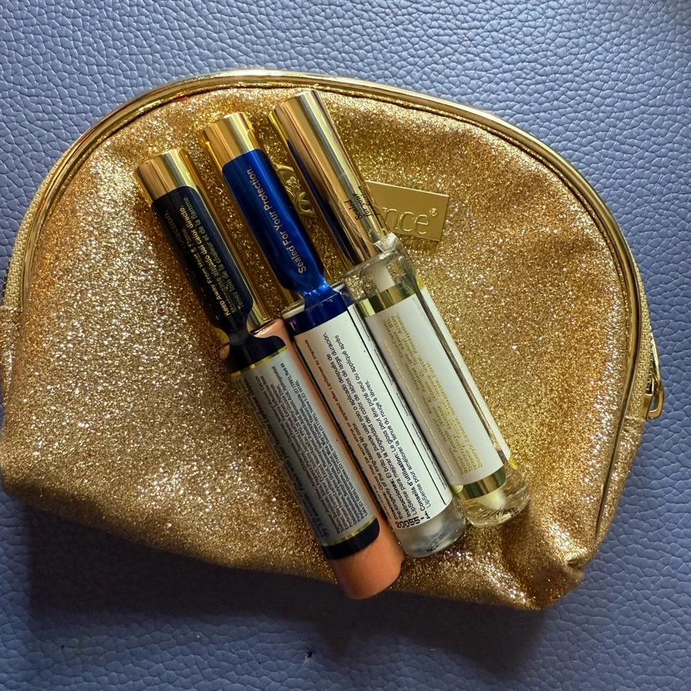 LipSense Lipstick BOMBSHELL DIAMOND Set with Gold Pouch - Picture 3 of 4